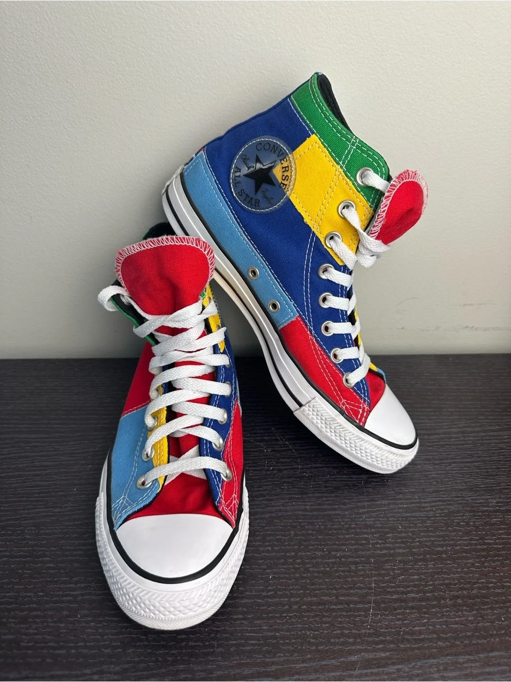Converse Chuck Taylor All Star High Top Patchwork Colorblock Sneakers - Picture 2 of 10